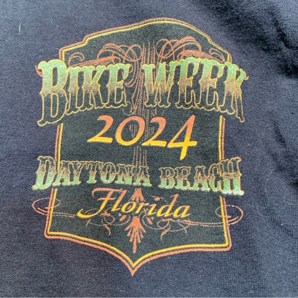 2024 Daytona Beach Bike Week Long Sleeve T-Shirt - Size Small - Picture 5 of 7